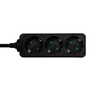 Prelungitor Logilink LPS205B, 3 x Schuko, 1.5 m (Negru) imagine
