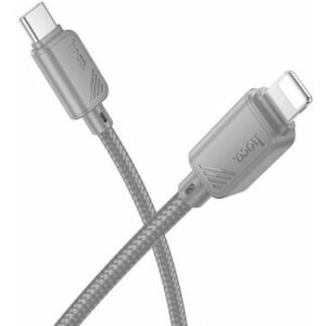 Cablu Date si Incarcare USB-C - Lightning HOCO X113, 27W, 1m, Gri imagine