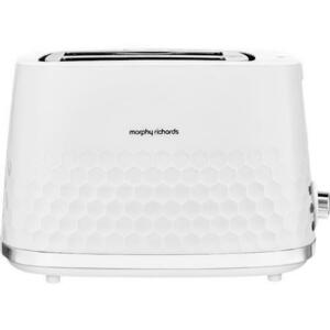Prajitor de paine Morphy Richards MUC-TH2W, 2 felii, 850 W, 7 trepte putere (Alb) imagine