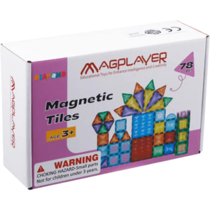 Set de constructie magnetic 3D - 78 piese imagine