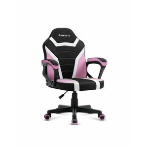 Scaun gaming pentru copii Huzaro HZ-Ranger 1.0 Spider, Mesh respirabil, Cotiere moi, Roti din cauciuc, Reglaj inaltime, Design ergonomic (Negru/Roz) imagine