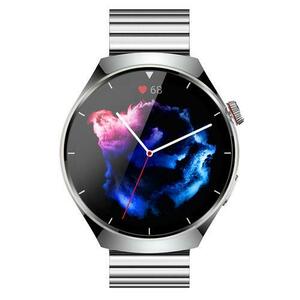 Smartwatch iSEN BK03, Ecran HD 1.39inch, Apel Bluetooth, ECG, glucoza din sange, oxigen din sange, tensiune arteriala, puls, temperatura corporala, redare muzica, 270 mAh (Argintiu) imagine