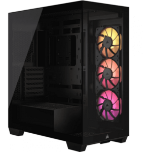 Carcasa Corsair iCUE LINK 3500X RGB, Middle Tower, Tempered glass (Negru) imagine