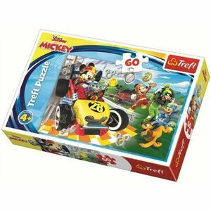 Puzzle Trefl, Disney Mickey, La raliu cu prietenii, 60 piese imagine