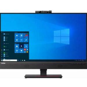 Monitor IPS LED Lenovo ThinkVision 27inch T27hv, QHD (2560 x 1440), HDMI, DisplayPort, Pivot, Boxe, Camera Web (Negru) imagine