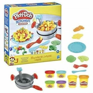 Set pasta modelabila Play-Doh Kitchen Creations, 6 culori, ustensile de bucatarie, 227g imagine