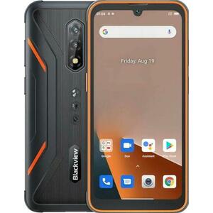 Telefon Mobil Blackview BV5200 Pro, Procesor Octa-Core Mediatek MT6765 Helio G35, IPS LCD 6.1inch, 4GB RAM, 64GB Flash, Camera Duala 13MP, Wi-Fi, 4G, Dual Sim, Android (Negru/Portocaliu) imagine