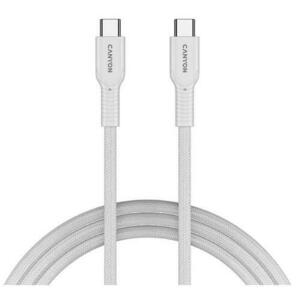 Cablu de date Canyon CND-CCAP60AB10W, USB-C - USB-C, 1 m (Alb) imagine