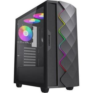 Carcasa Gamemax Diamond CP, Middle Tower, Tempered glass, Negru imagine
