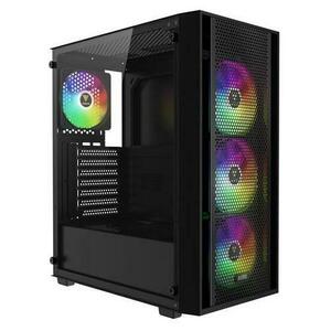 Carcasa Gamdias Aura GC2 Elite aRGB Middle Tower, tempered glass (Negru) imagine