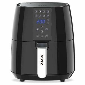 Friteuza cu aer cald Zass ZAF 03, 1450 W, 8 programe, 3.8 l, Display Tactil (Negru) imagine
