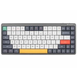 Tastatura Gaming Mecanica Tracer FINA 84 TKL, Bluetooth/2.4G/USB-C, 84 taste, Iluminare Rainbow, Switch Outemu Red (Gri) imagine