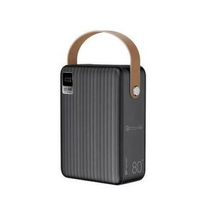 Acumulator extern Tracer Skala-8, 80000 mAh, 3x USB-A, 2 x USB Type-C, Quick Charge 3.0, USB/Lightning (Negru) imagine