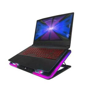 Cooler notebook Tracer Snowman Pro, 17.3'' (Max), Iluminare RGB, 2x1350 RPM (Negru) imagine