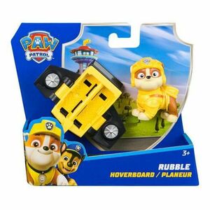 Set joaca - Patrula Catelusilor - Vehicul Hoverboard si figurina Rubble - Paw Patrol - Spin Master imagine