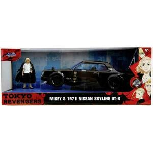 Jada Set Tokyo Revengers Figurina Metalica 7cm Si Masinuta Nissan Skyline Gtr Scara 1 La 24 imagine