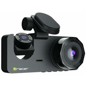 Camera video auto Tracer Halo 360 Dual, Full HD/VGA, Ecran IPS 3.0inch, Microfon, Difuzor, Mod parcare 24/7, Unghi filmare 120 grade, Senzor G (Negru) imagine