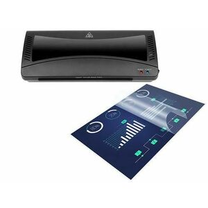 Laminator Tracer TRL-A4, Latime foaie 220mm, Grosime 125mm (Negru) imagine