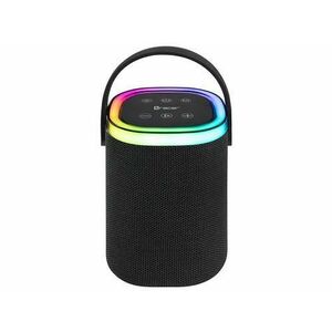 Boxa portabila Tracer Stripe XL TWS, Bluetooth, RGB, 10 W, IPX5, Radio FM (Negru) imagine