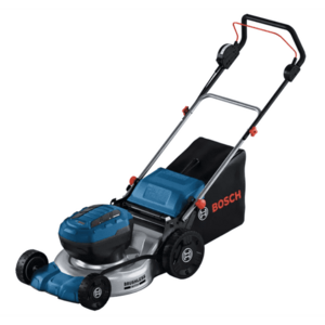 Masina de tuns gazon/iarba pe acumulator Bosch Professional GRA 18V2-46, 18 V, latime taiere 46 cm, 6 trepte de taiere, inaltime taiere 30 - 70 mm, sac colector 60 L, fara incarcator si acumulator in setul de livrare (Albastru) imagine