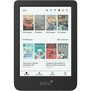 eBook Reader Tolino Shine Color, Ecran Color 6inch E Ink Kaleido 3, Bluetooth, 512MB RAM, 16GB Flash, Wi-Fi, USB-C (Negru) imagine