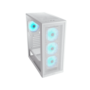 Carcasa Cougar MX220 RGB, Middle Tower, fara sursa (Alb) imagine