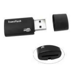 Cititor Card USB OEM, microSD, Negru imagine
