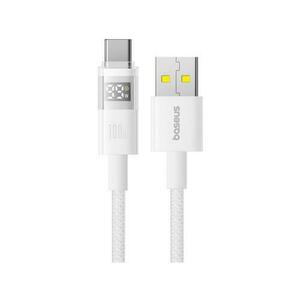 Cablu de date / adaptor Baseus Display, USB Male la USB-C Male, 100 W, 1m (Alb) imagine