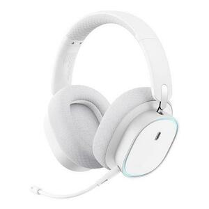 Casti Gaming Baseus AeQur GH02, Autonomie 40 ore, Hi-Res Sound, Microfon (Alb) imagine