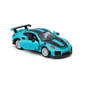 Masinuta metalica Speed Icons Porsche 911 GT2 RS Miami Blue, scara 1 la 64 (Albastru) imagine