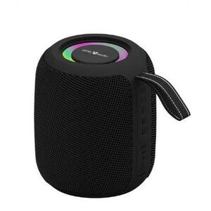 Boxa portabila Gembird SPK-BT-LED-05-BK, 8 W, Bluetooth, Radio FM, microSD, USB, Radio FM (Negru) imagine