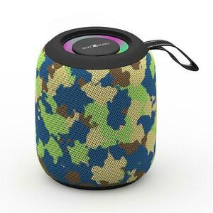 Boxa portabila Gembird SPK-BT-LED-05-CM, 8 W, Bluetooth, Radio FM, microSD, USB, Radio FM (Camuflaj) imagine