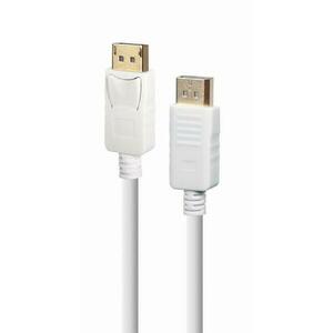 Cablu Gembird CC-DP2-6-W, DisplayPort la DisplayPort, 1.8 m, rezolutie maxima 3840x2160 (Alb) imagine