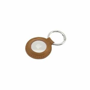 Husa piele naturala compatibila cu Apple AirTag, FIXED Case, carabina, Maro imagine