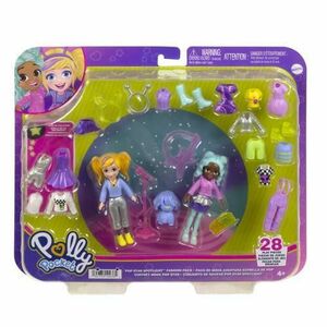 Polly Pocket Set 2 Papusi Si Accesorii 28 Piese imagine