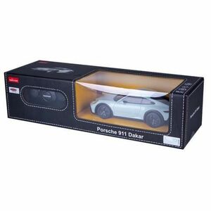 Masina cu telecomanda Porsche 911 Dakar, scara 1 la 24 (Alb) imagine