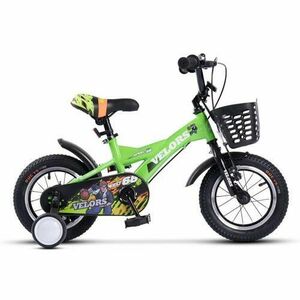 Bicicleta Copii 3-5 ani Velors V1401A, roti 14inch, frana tip V-brake, Verde imagine