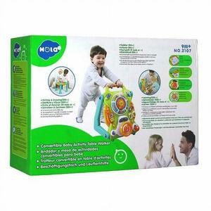 Antemergator cu masa pentru activitati Hola Toys imagine