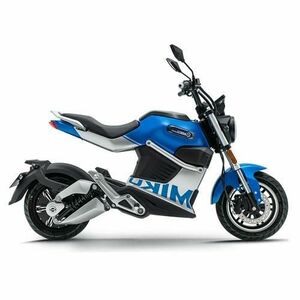 Motocicleta electrica SUNRA Miku Super, Putere motor 3000W, Viteza maxima 80 km/h, Autonomie 135km, Roti 12inch (Albastru) imagine