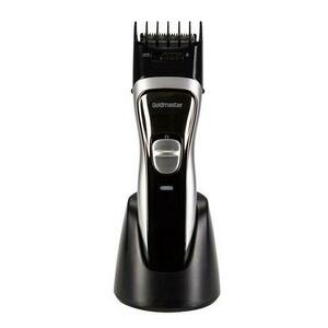 Aparat de tuns Goldmaster GM-7160, Lame otel, NiMH, Autonomie 60 minute (Negru) imagine
