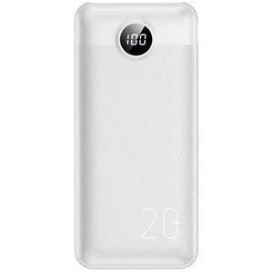 Baterie externa VEGER L20S, 20000 mAh, 2x USB, 1x USB-C (Alb) imagine