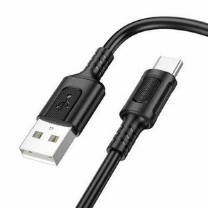 Cablu Date si Incarcare USB la Type-C Borofone Cable BX111 Feliz, 1m, 3A, Negru imagine