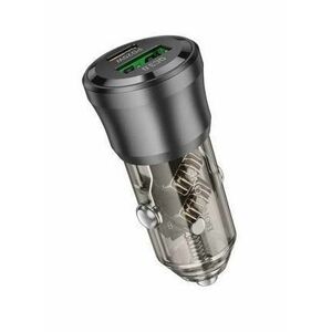 Incarcator auto Borofone BZ25 Journey USB + Type C PD38W 3A, Negru imagine