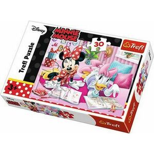 Puzzle 30 piese - Minnie Mouse - Cele mai bune prietene - Trefl imagine