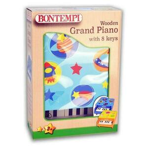 Bontempi pian din lemn cu 8 clape bleu imagine