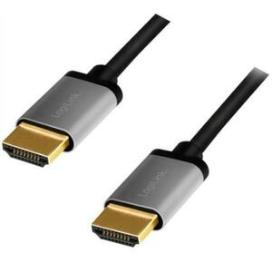 Cablu Logilink CHA0100, HDMI - HDMI, 1m (Negru/Gri) imagine