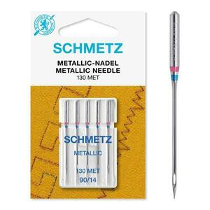 Set 5 ace de brodat, ata metalica, finete 90, Schmetz 130/705 H-MET VDS imagine