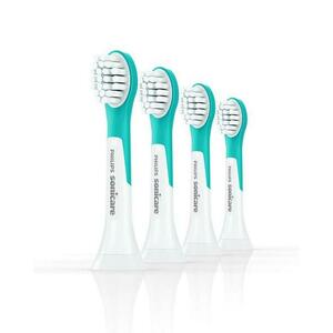 Philips HX6034/90 Sonicare For Kids3+ Replacement brush heads, 4 bucati (Alb/Albastru) imagine