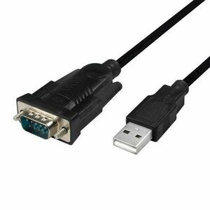 Cablu LOGILINK AU0048, USB 2.0 - Serial DB9M RS232, 1.5m (Negru) imagine