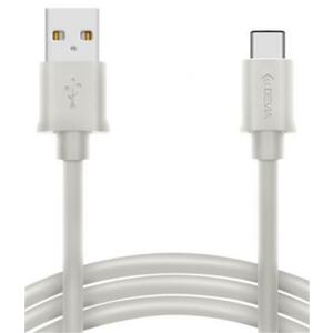 Cablu de Date Devia Smart DVSMTYPECW, 1m, USB-C (Alb) imagine